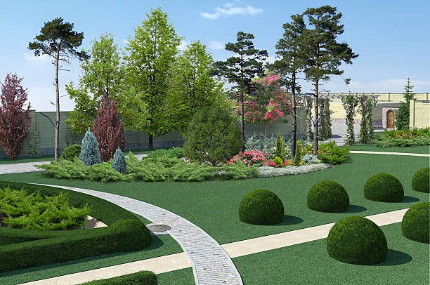 3D návrh záhrady – vizualizácia výsadby, chodníkov a zelene